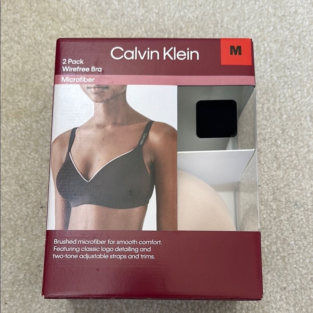 Calvin Klein Black Wirefree Bra 2 Pack